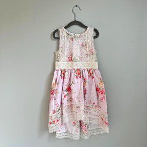 NWT Trish Scully Antique Lace Floral Dress, Size 4